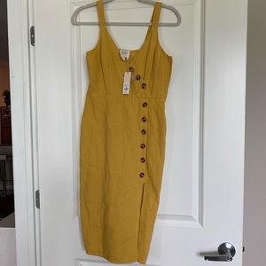 🌞Harper Heritage Mustard Button Dress🌞